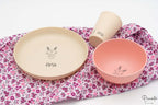 Set Vajilla Infantil Personalizada (Plato, Bol, Vaso)
