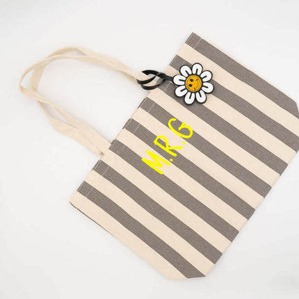 Tote Para la Piscina Rayas Grises